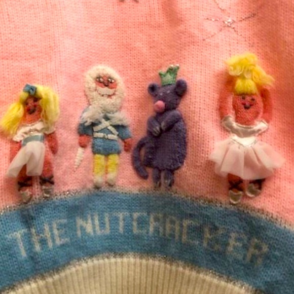 Vintage HARLEQUIN DESIGNS Cynthia McKinney THE NUTCRACKER Ballet Sweater 6 - Picture 2 of 7